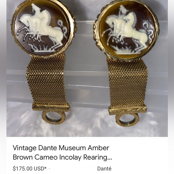 🖤Vtg RARE Cameo cufflinks - Picture 14 of 14